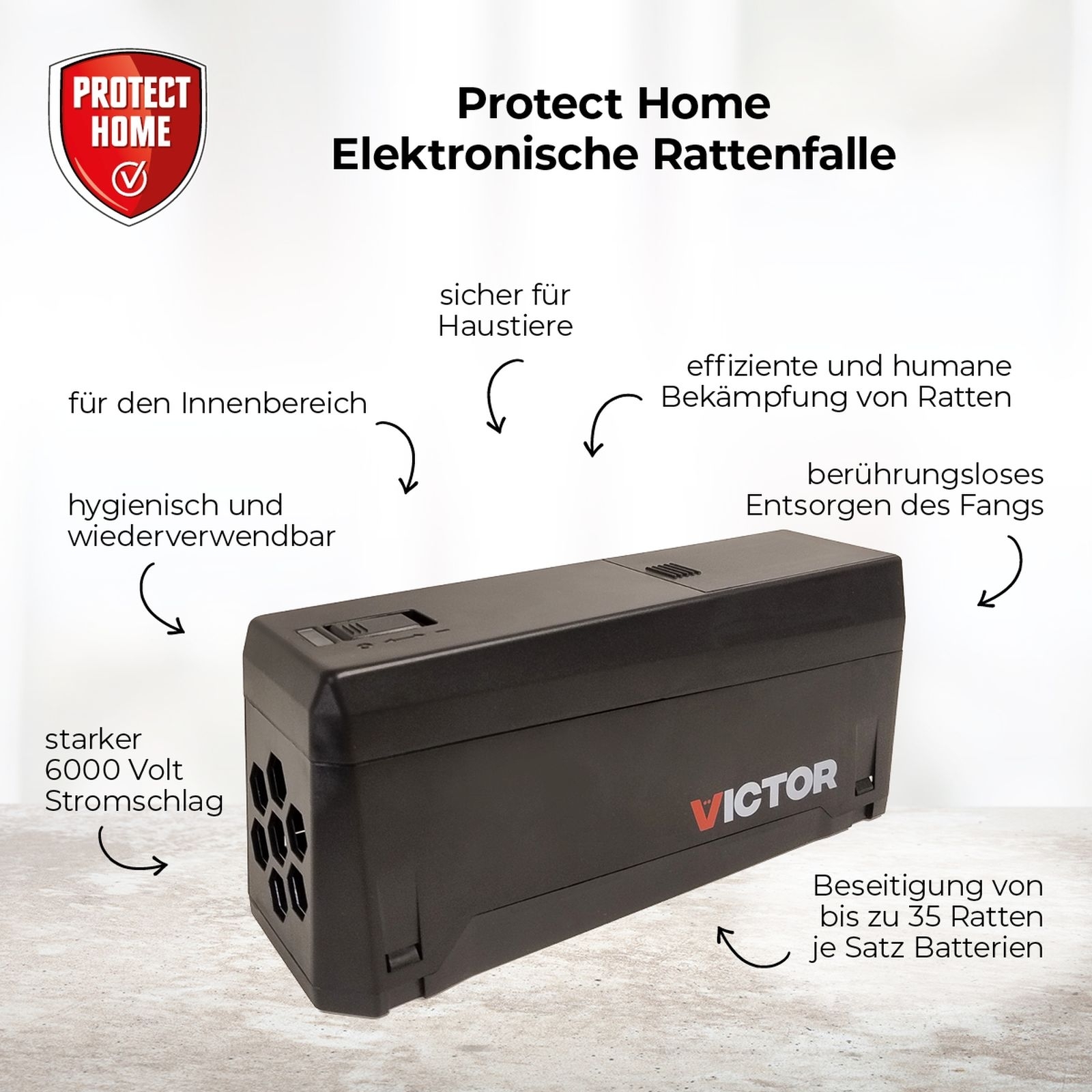 Protect Home Elektronische Rattenfalle Protect Home Elektronische Rattenfalle
