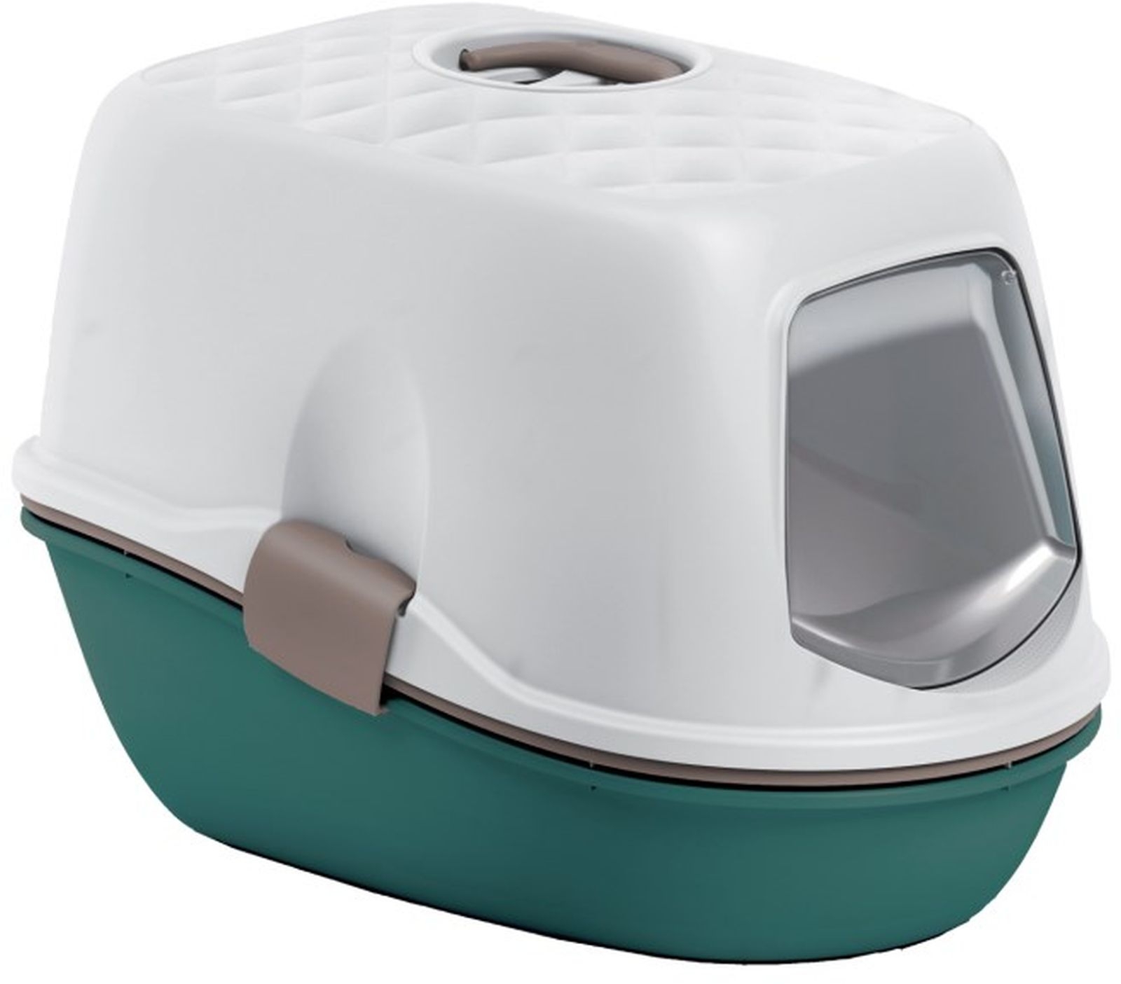Katzentoilette Furba Top NEU GREEN/TAUPE/Weiß