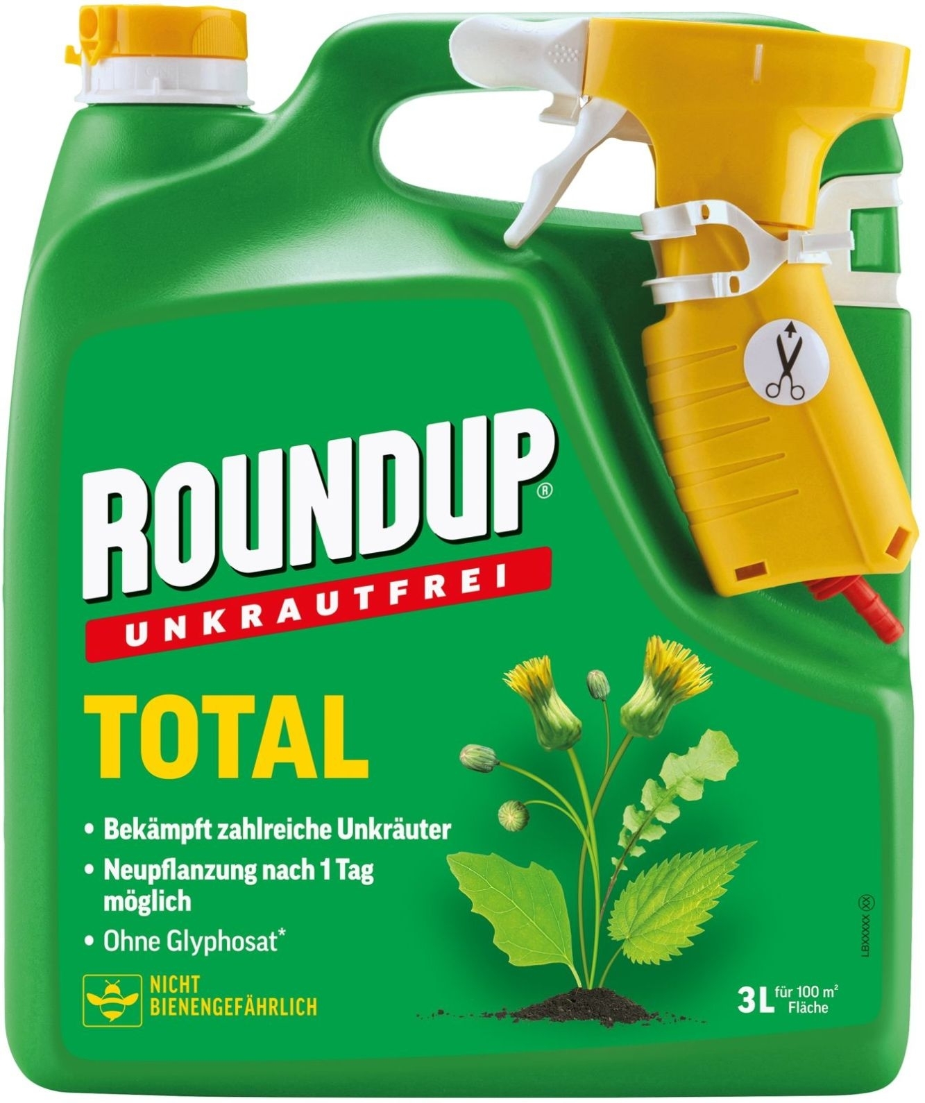 3L Roundup Unkrautfrei TOTAL 3L Roundup Unkrautfrei TOTAL