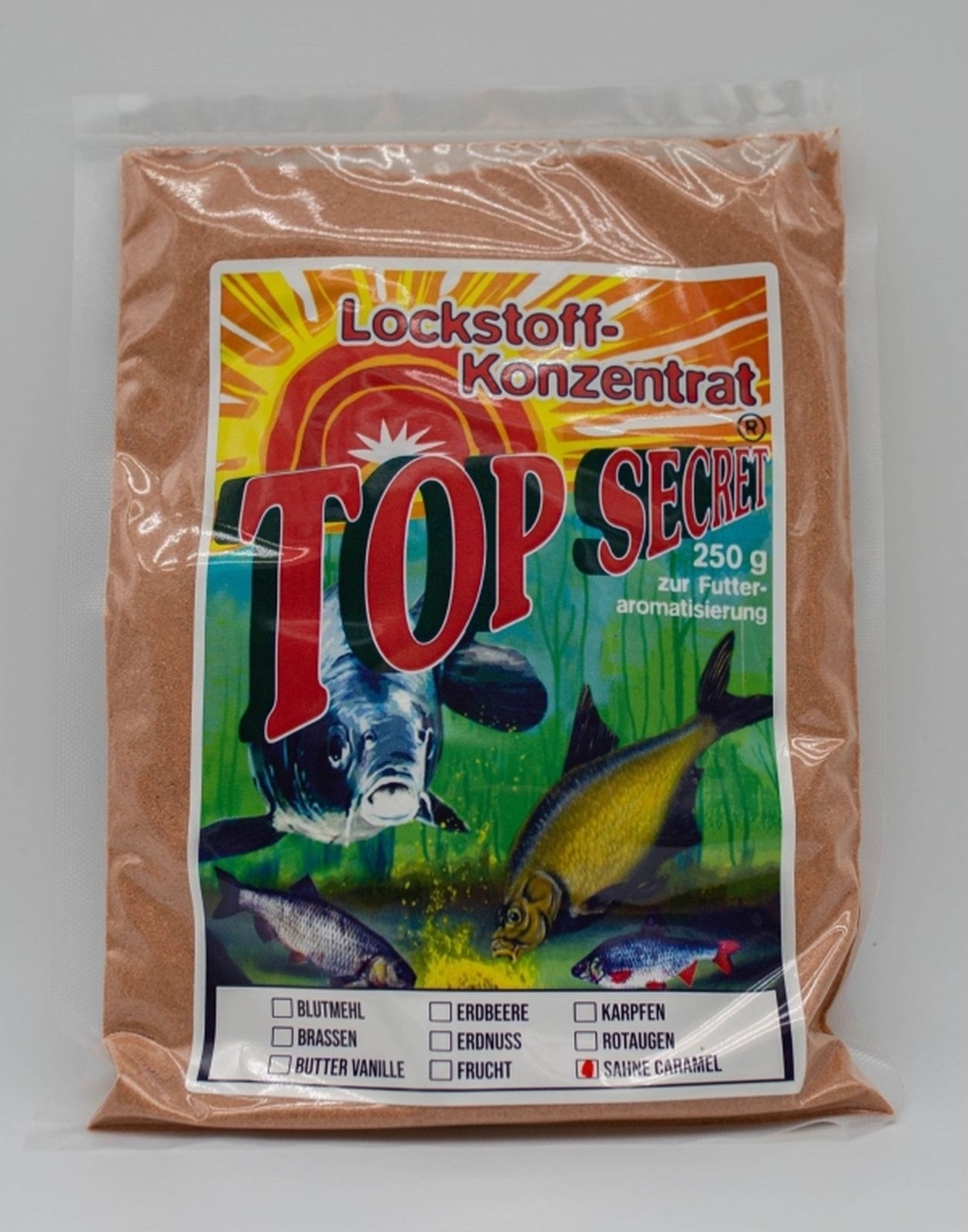 Top Secret Lockstoffkonzentrat SAHNE/CARAMEL 250g