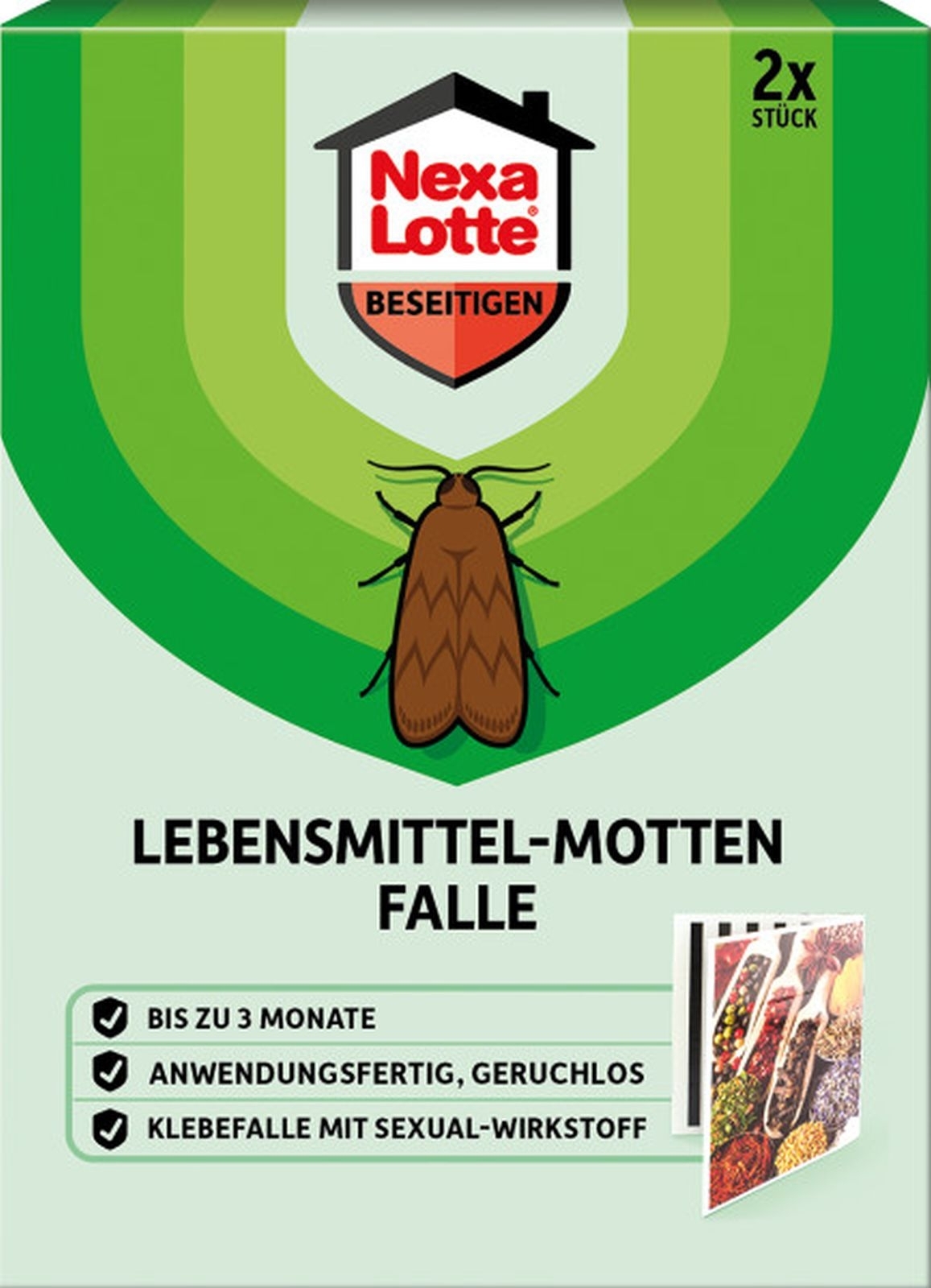Nexa Lotte Lebensmittelmotten Falle + Schrankfalle