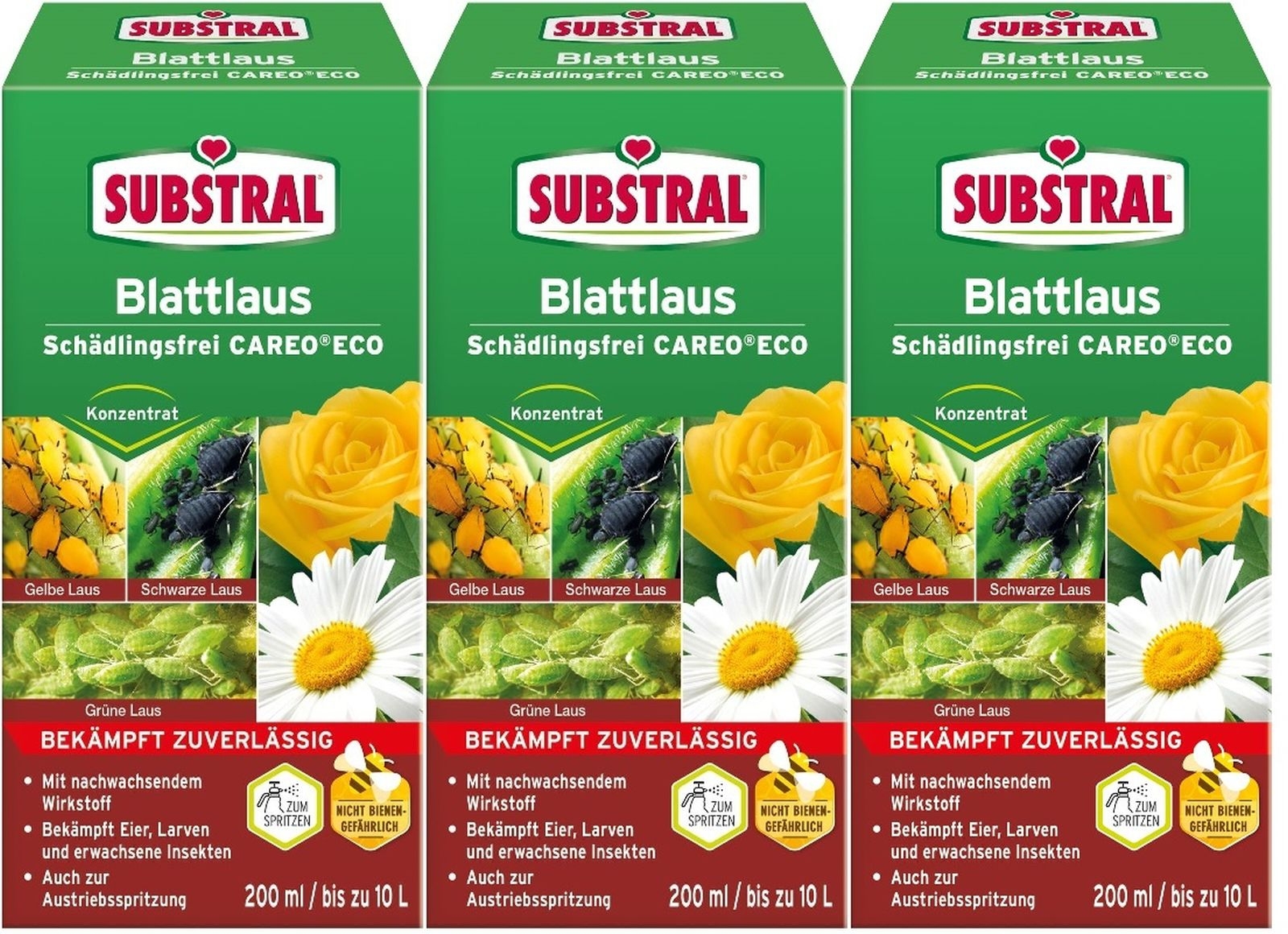 3 X 200ml Substral®Blattlaus Schädlingsfrei Careo
