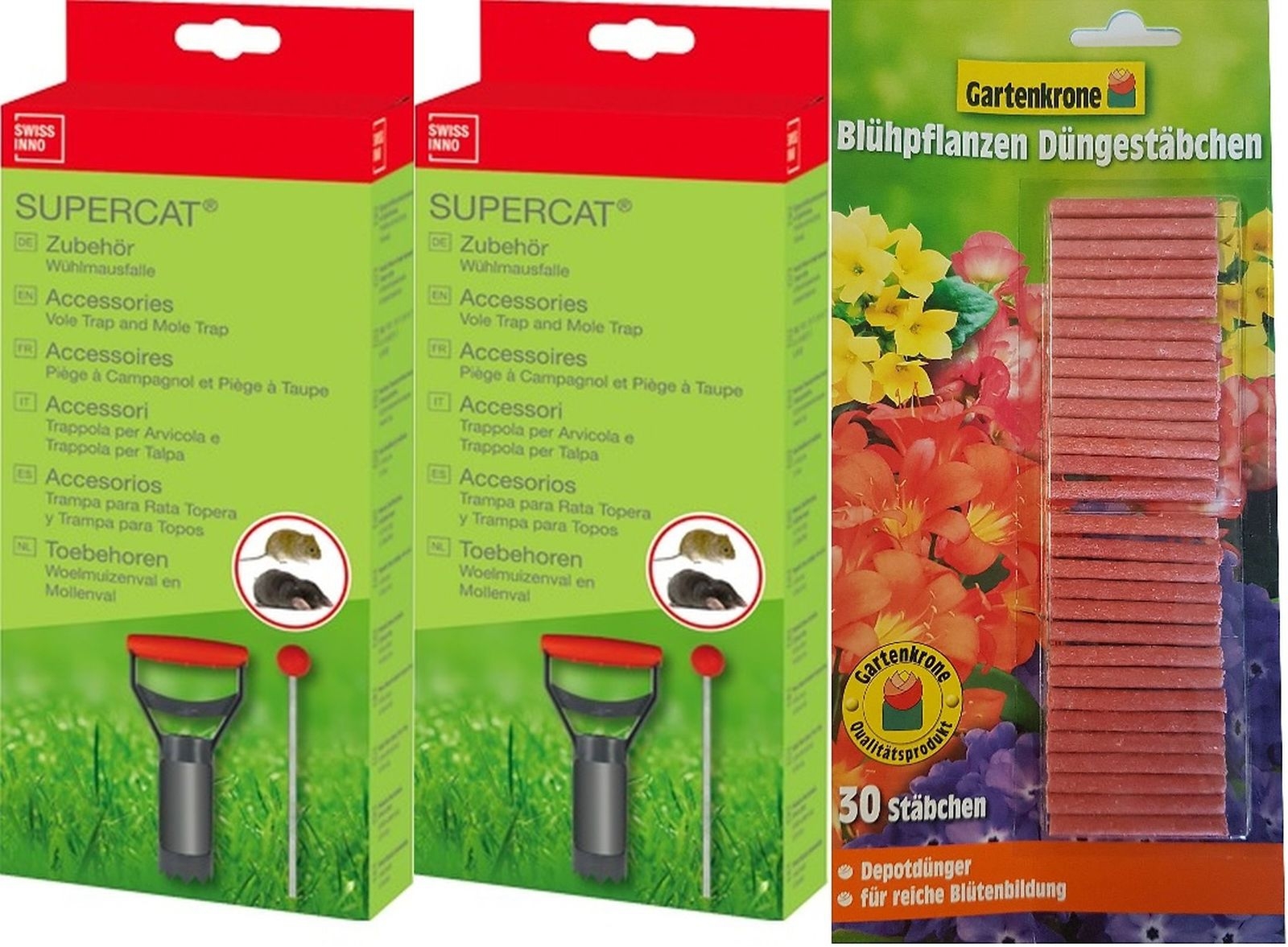 2 X SuperCat Wühlmausfalle Zubehörset (Lochset) 2 X SuperCat Wühlmausfalle Zubehörset (Lochset)