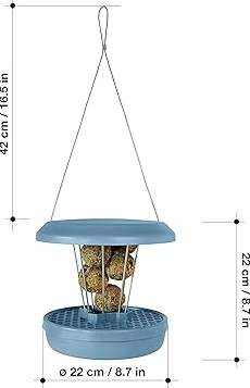 Vogel-Futtersilo SMART BIRDS Lucerne blau