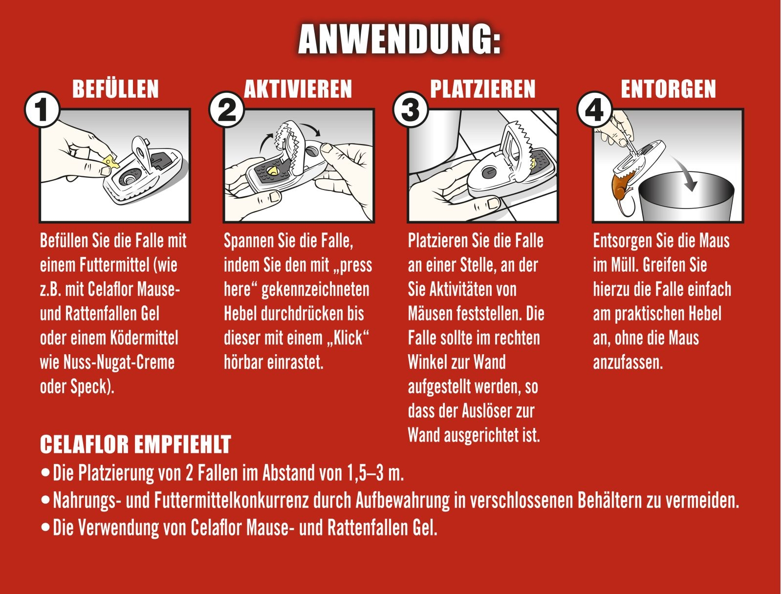 2 Stück Mausefalle Ultra Power