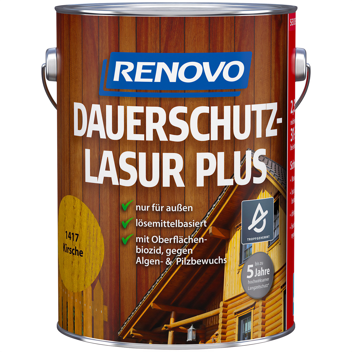 2,5L Renovo Dauerschutzlasur PLUS Nr.1417 Oregon Pine ehemals Kirsche 2,5L Renovo Dauerschutzlasur PLUS Nr.1417 Oregon Pine ehemals Kirsche