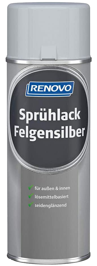 400ml Renovo Sprühlack Felgensilber