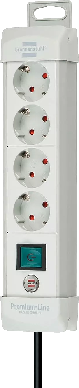 Steckdosenleiste 4-fach lichtgrau 1,8m H05VV-F Steckdosenleiste 4-fach lichtgrau 1,8m H05VV-F