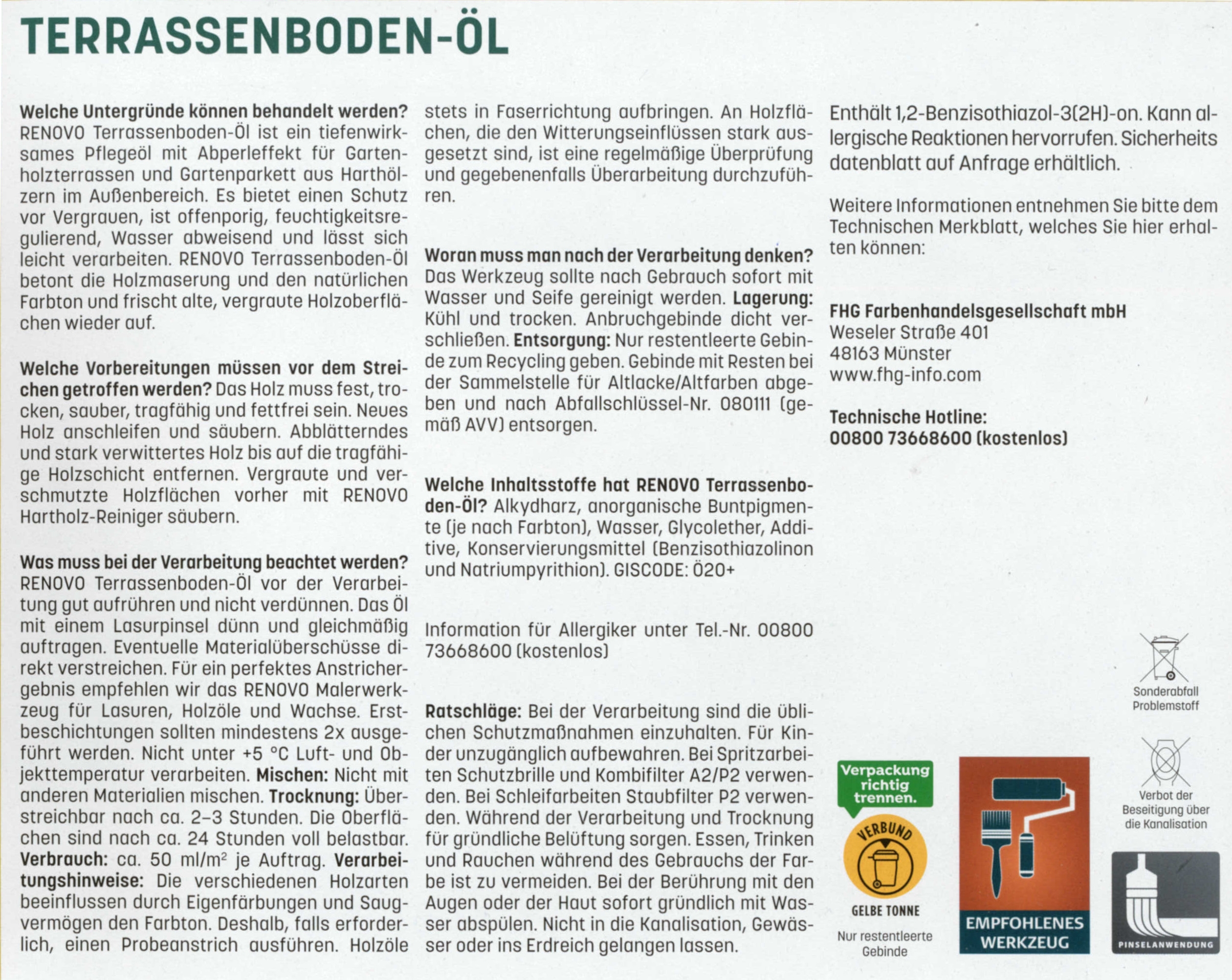 4l Renovo Terrassenboden Öl Lärche