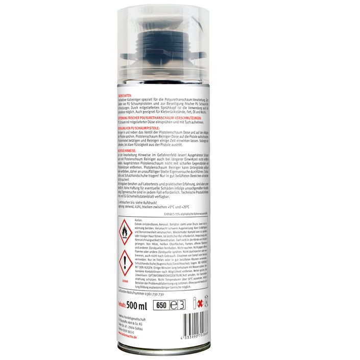 500ml Butler machts Pistolenschaum Reiniger 500ml Butler machts Pistolenschaum Reiniger