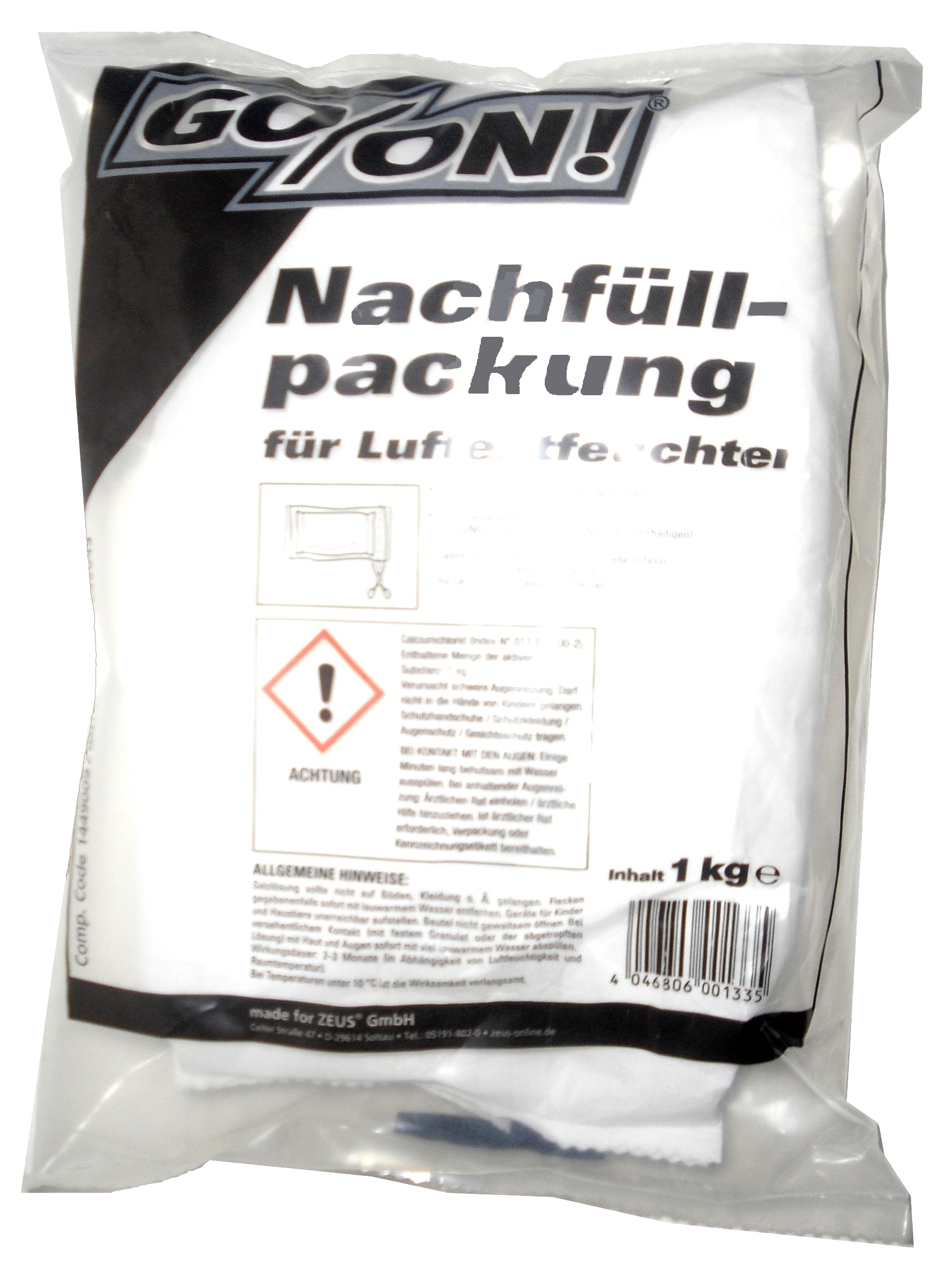 GO/ON Luftentfeuchter Nachfüllpack 3 x 1kg GO/ON Luftentfeuchter Nachfüllpack 3 x 1kg