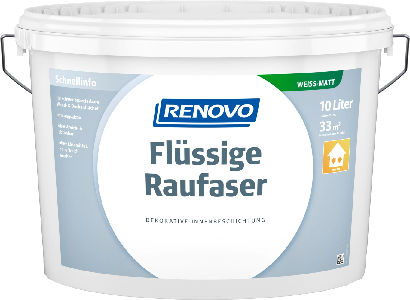 10L Renovo Rauhfaser flüssig weiss
