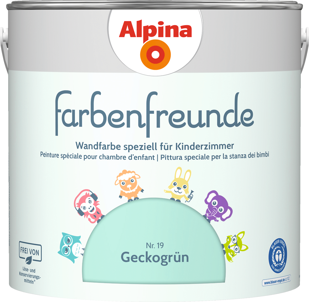 2,5l ALPINA Farbenfreunde Nr.19 Geckogrün 2,5l ALPINA Farbenfreunde Nr.19 Geckogrün