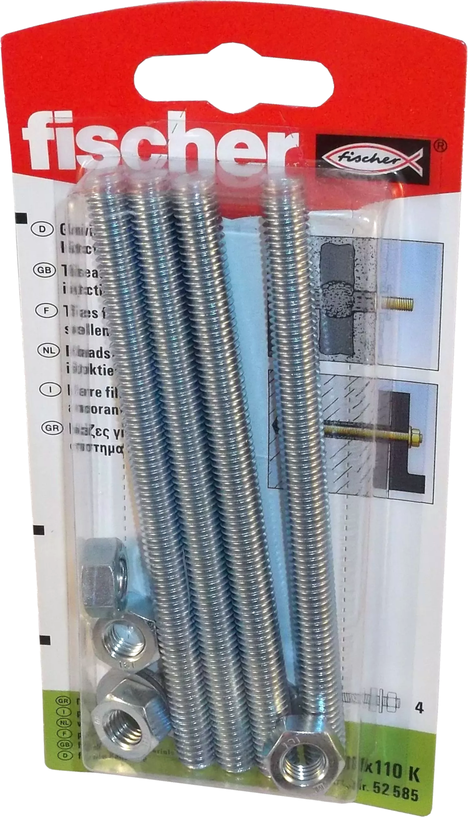 Gewindestange FIS GS M 8 x 110 K Gewindestange FIS GS M 8 x 110 K