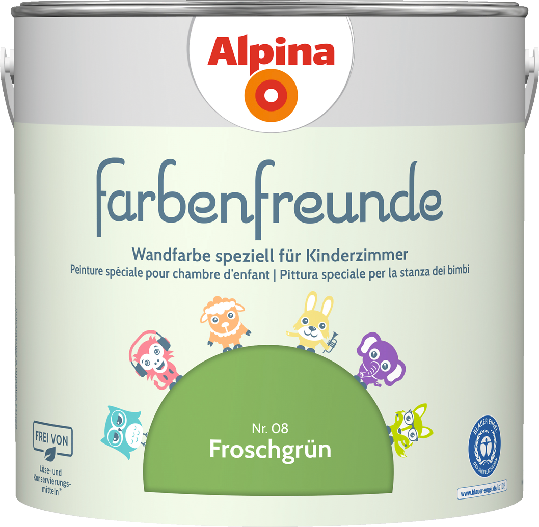 2,5l ALPINA Farbenfreunde Nr.08 Froschgrün 2,5l ALPINA Farbenfreunde Nr.08 Froschgrün