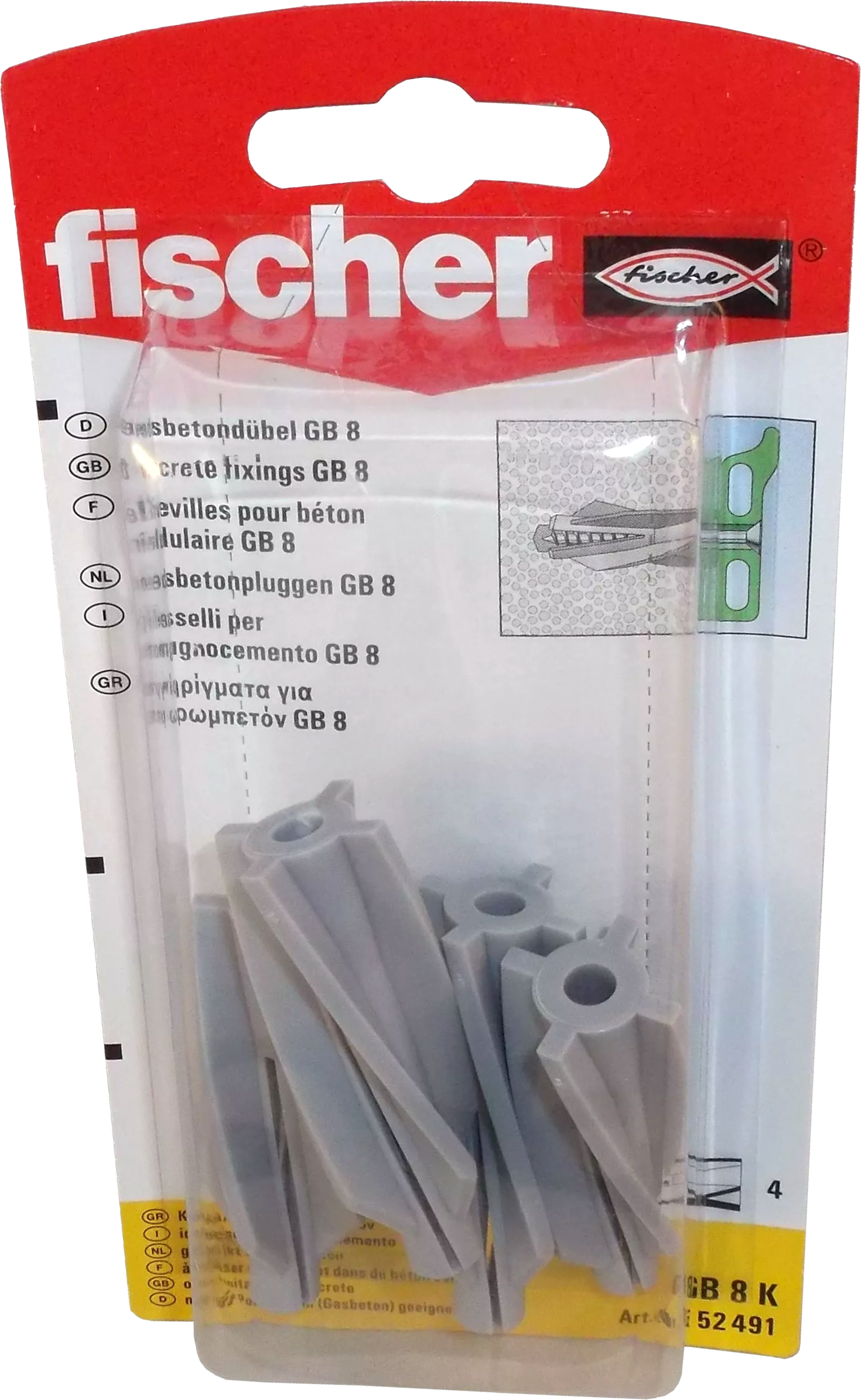 Fischer Gasbetondübel GB 8K Fischer Gasbetondübel GB 8K