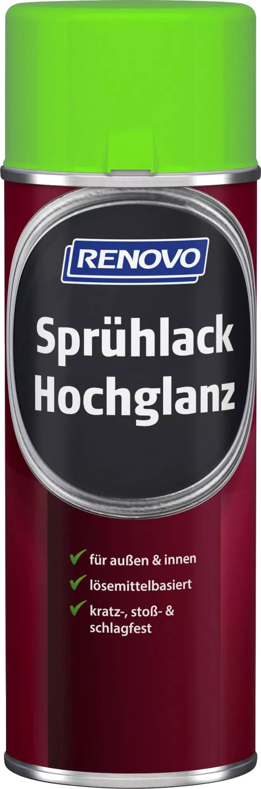 400ml Renovo Sprühlack hochglänzend Gelbgrün 400ml Renovo Sprühlack hochglänzend Gelbgrün