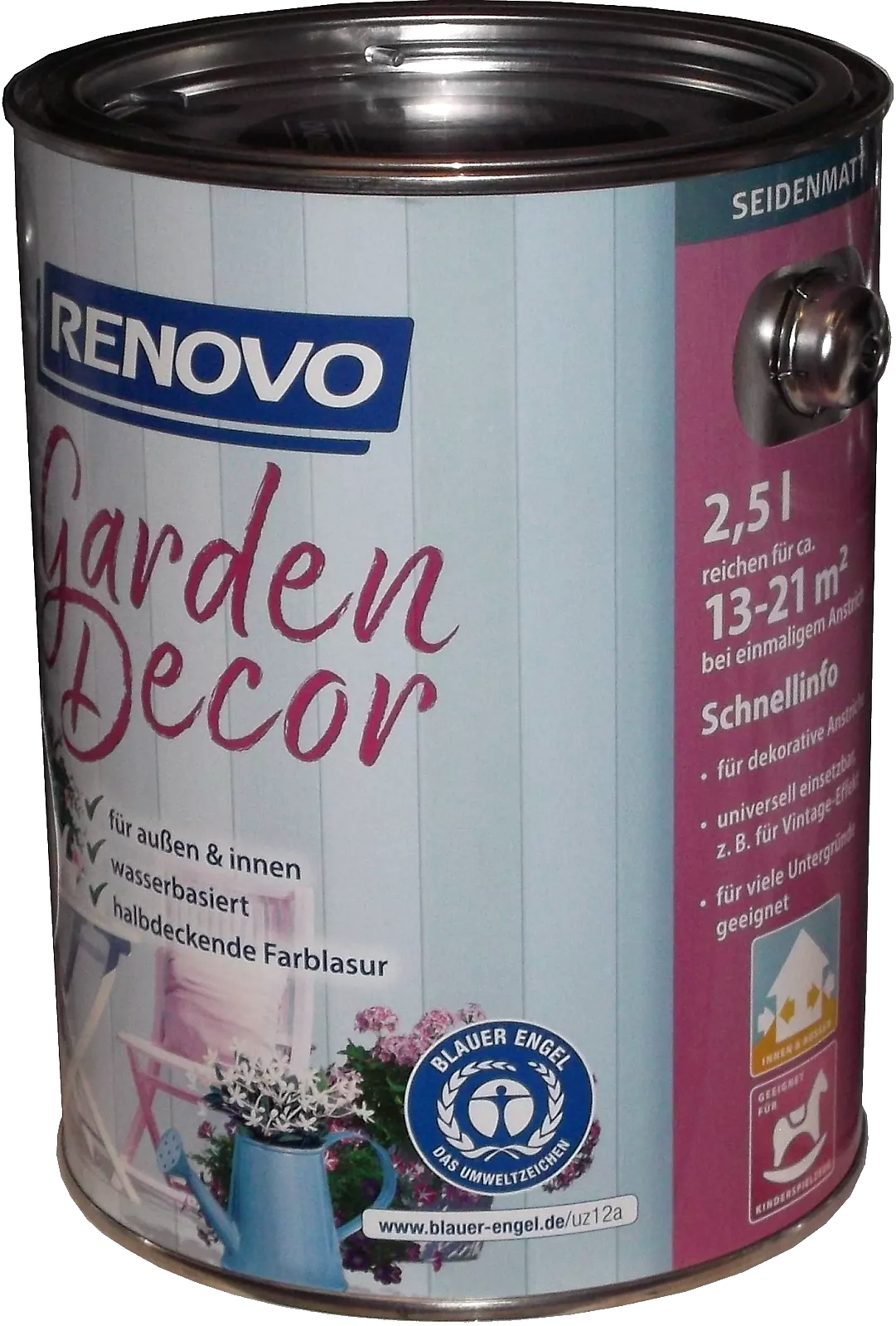 2,5L Renovo Garden Decor Farblasur Herbal Green 2,5L Renovo Garden Decor Farblasur Herbal Green