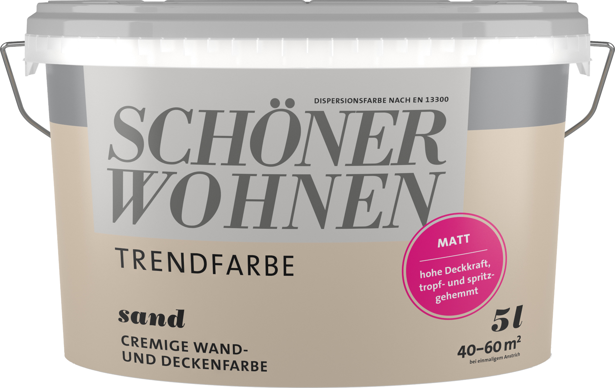 5L Schöner Wohnen - Trendfarbe Wandfarbe matt Sand 5L Schöner Wohnen-Trend Wandfarbe matt Sand