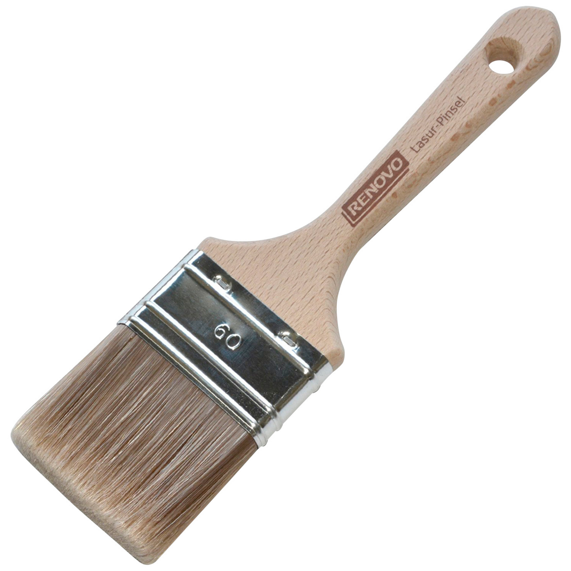 60mm Renovo Lasur-Flachpinsel Holzgriff 60mm Renovo Lasur-Flachpinsel Holzgriff