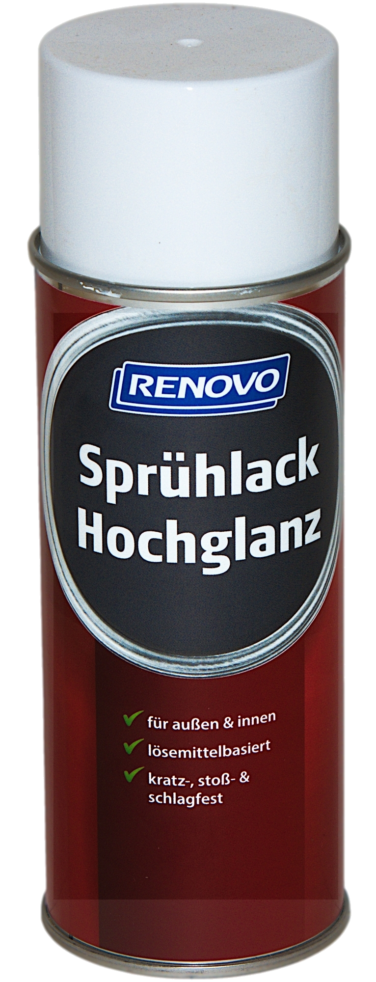 400ml Renovo Sprühlack hochglänzend Reinweiss RAL9010 400ml Renovo Sprühlack hochglänzend Reinweiss RAL9010