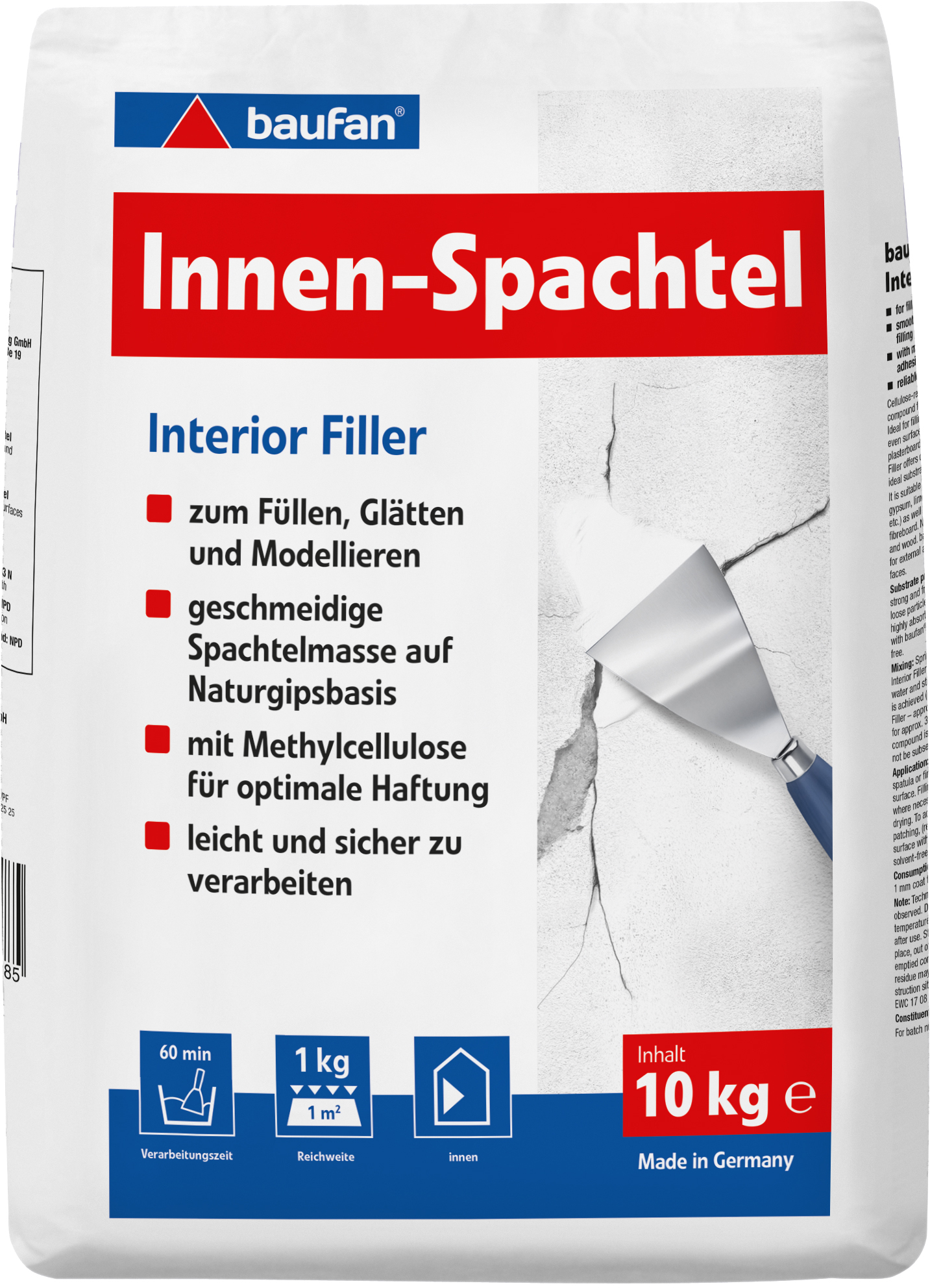 10kg Baufan Innenspachtel 10kg Baufan Innenspachtel