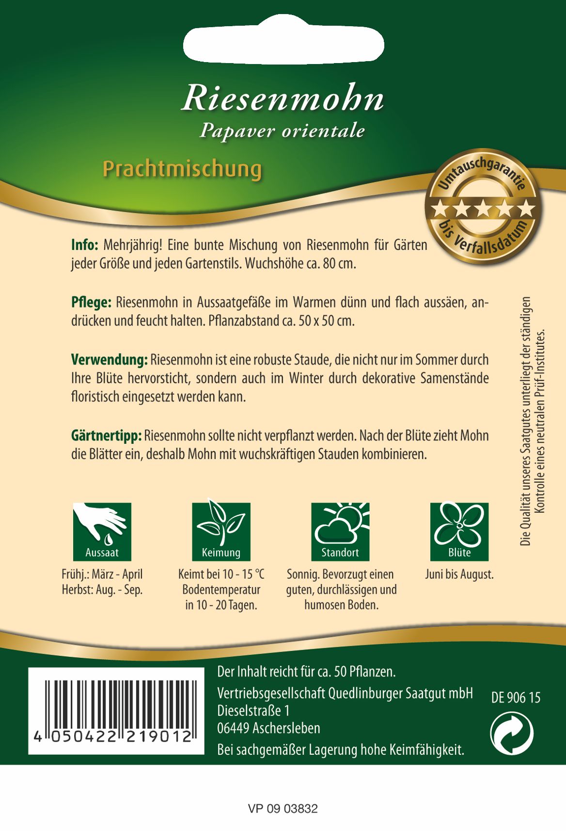 Riesenmohn Prachtmischung Riesenmohn Prachtmischung
