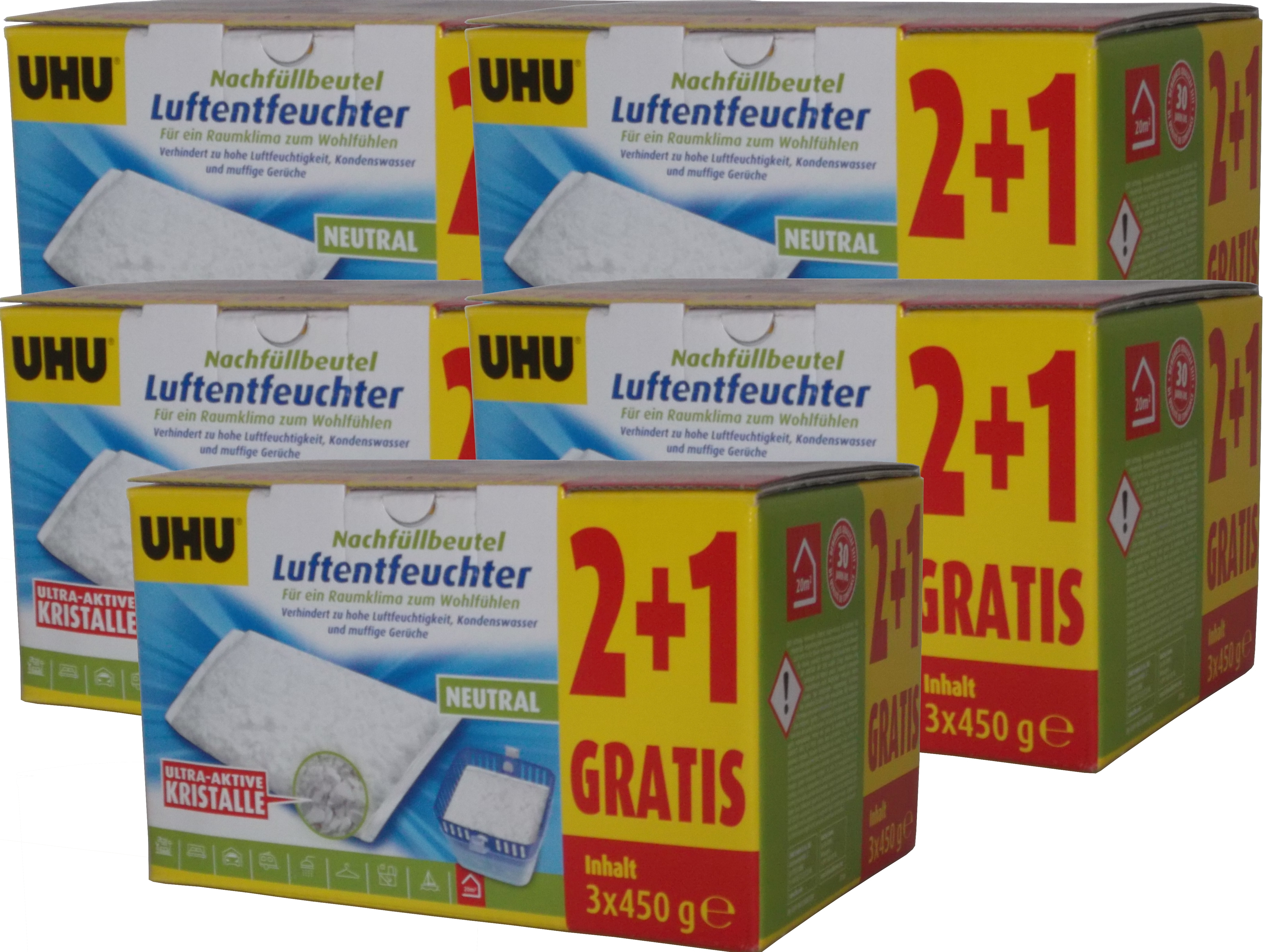 15x450g UHU Luftentfeuchter Nachfüllbeutel 15x450g UHU Luftentfeuchter Nachfüllbeutel