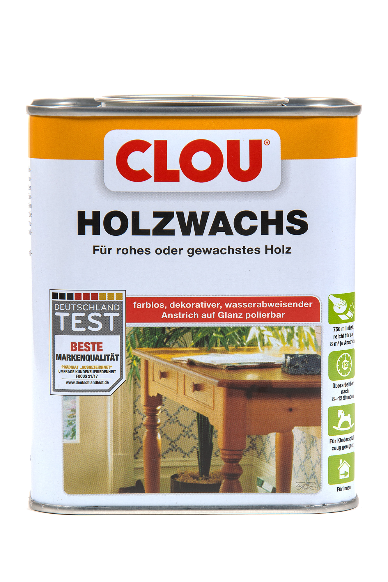 750ml Clou Holzwachs W1 farblos 750ml Clou Holzwachs W1 farblos