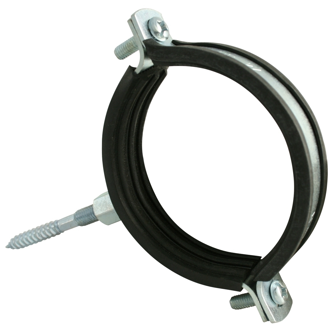 2 HT-Schellen DN 40, Schallgedämmt m. Schraube 2 HT-Schellen DN 40, Schallgedämmt m. Schraube