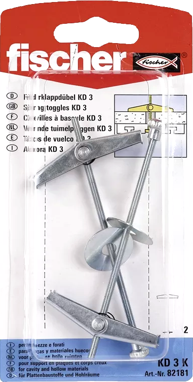 Federklappdübel KD 3 K Federklappdübel KD 3 K