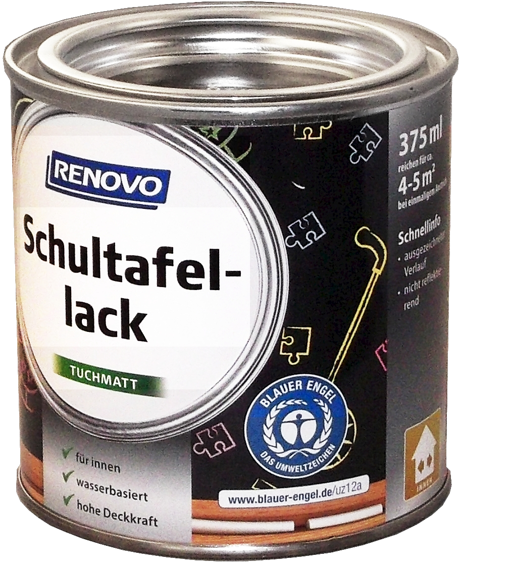 375ml Renovo Schultafellack schwarz wasserbasis 375ml Renovo Schultafellack schwarz wasserbasis