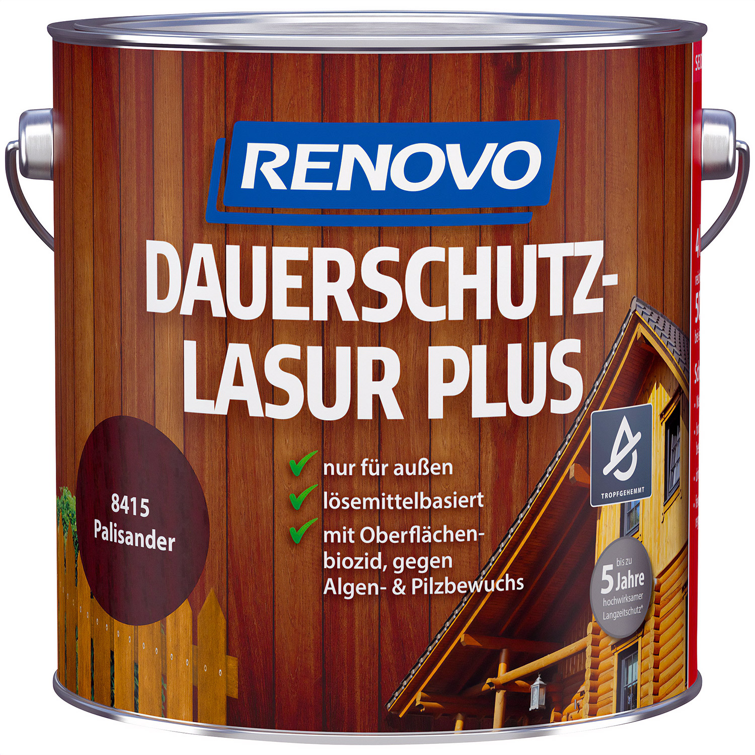 4L Renovo Dauerschutzlasur PLUS Palisander 4L Renovo Dauerschutzlasur PLUS Palisander