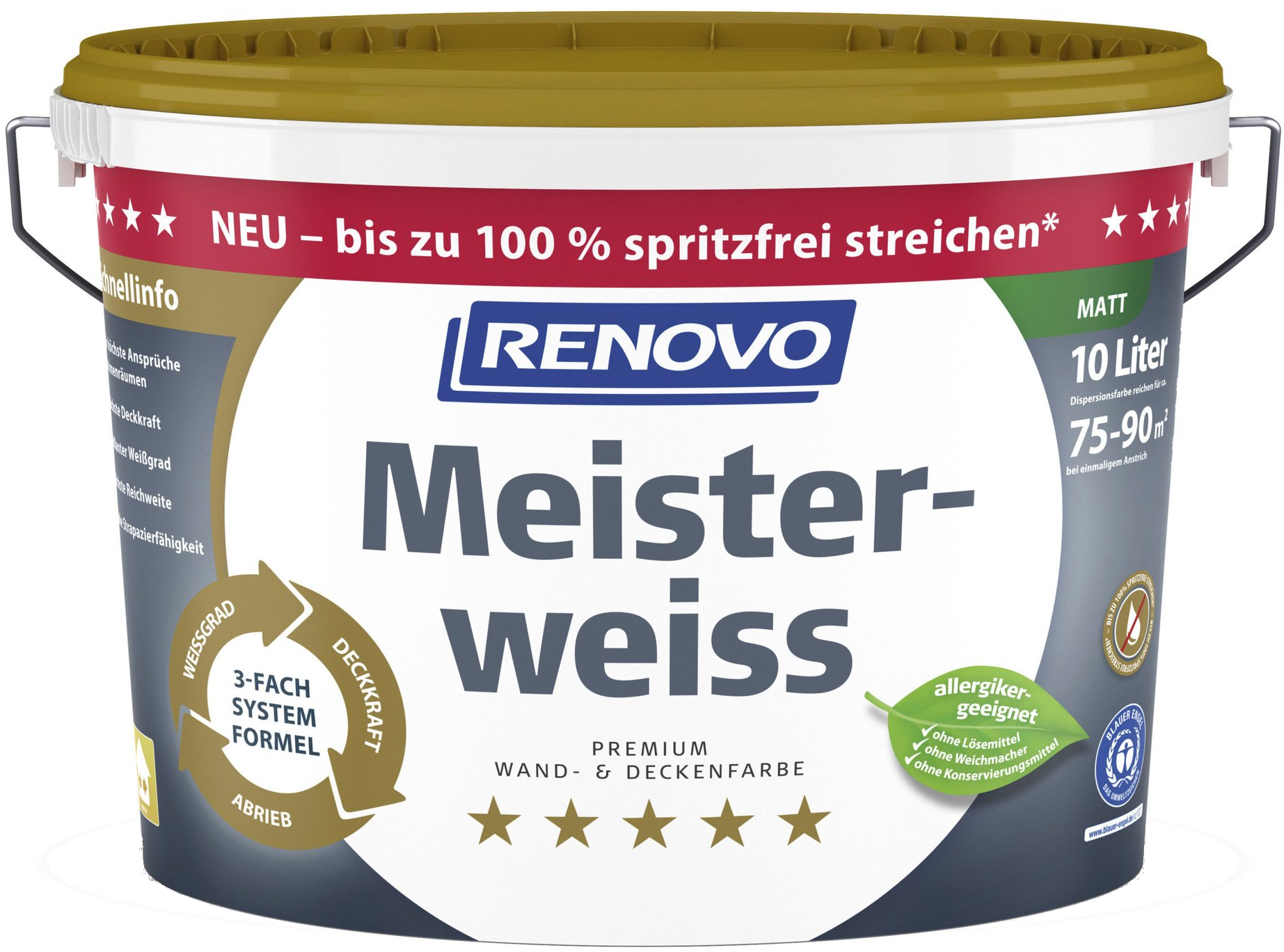10 Liter Renovo Meisterweiss weiß 10 Liter Renovo Meisterweiss weiß