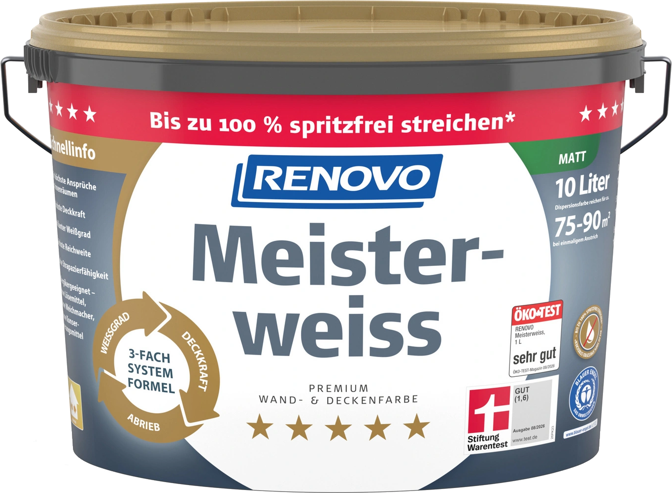 10 Liter Renovo Meisterweiss weiß 10 Liter Renovo Meisterweiss weiß