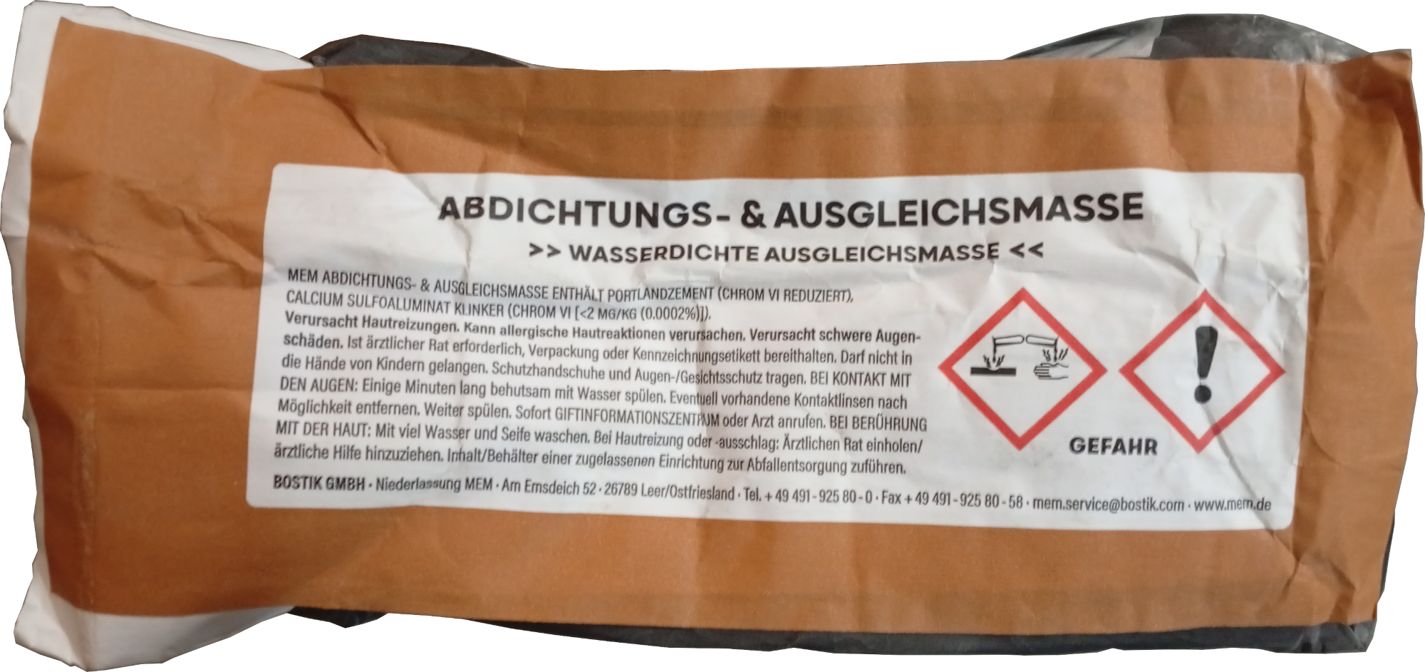 15kg MEM Abdichtungs-& Ausgleichmasse ehemals Dicht-Spachtel 2in1