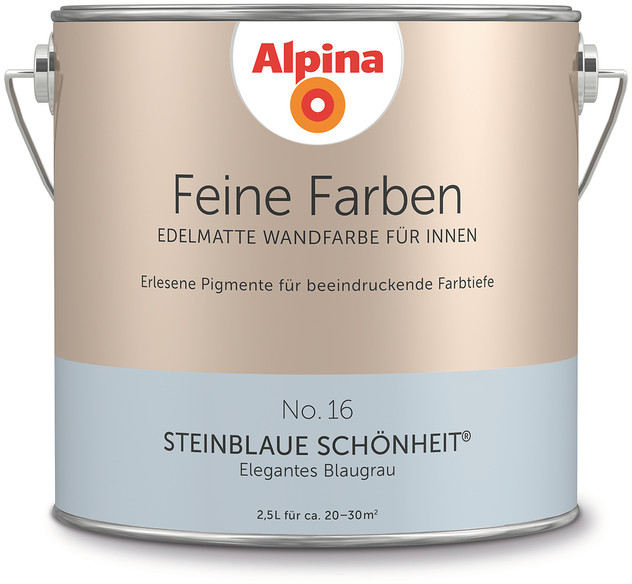 2,5L ALPINA Feine Farben Steinblaue Schönheit No16 2,5L ALPINA Feine Farben Steinblaue Schönheit No16