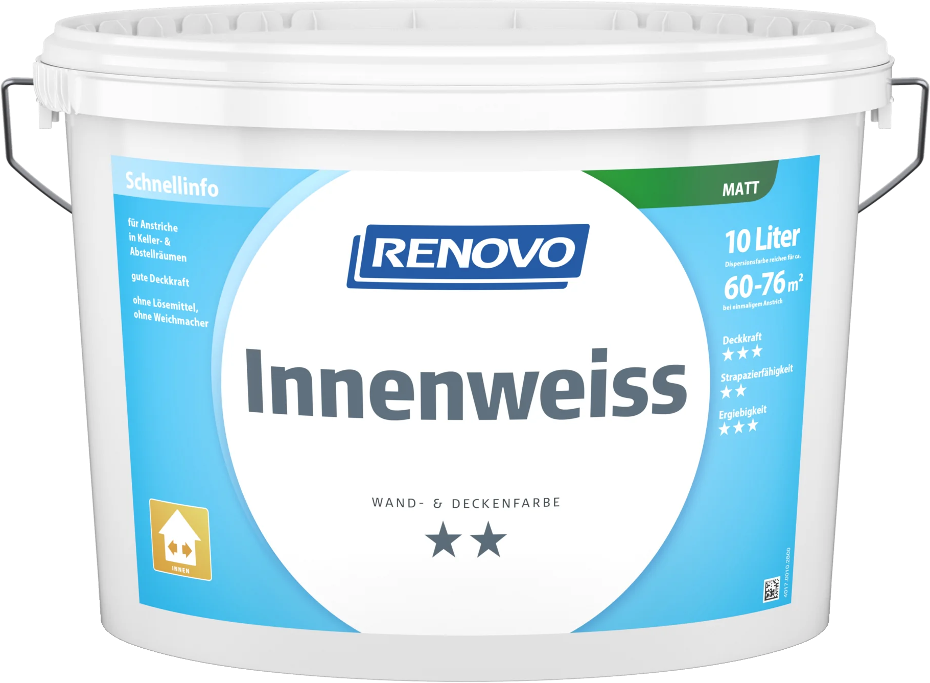 10 Liter Renovo Innenweiß matt 10 Liter Renovo Innenweiß matt