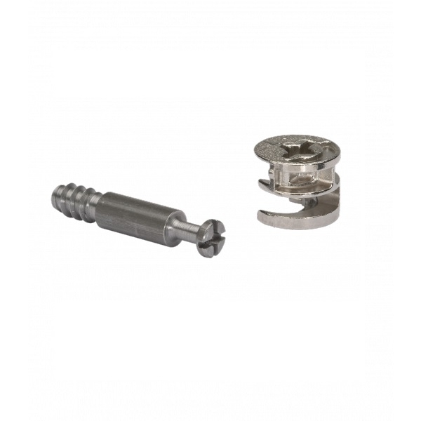 Exzenter-Verbinder 16 mm vernickelt Platte Exzenter-Verbinder 16 mm vernickelt Platte