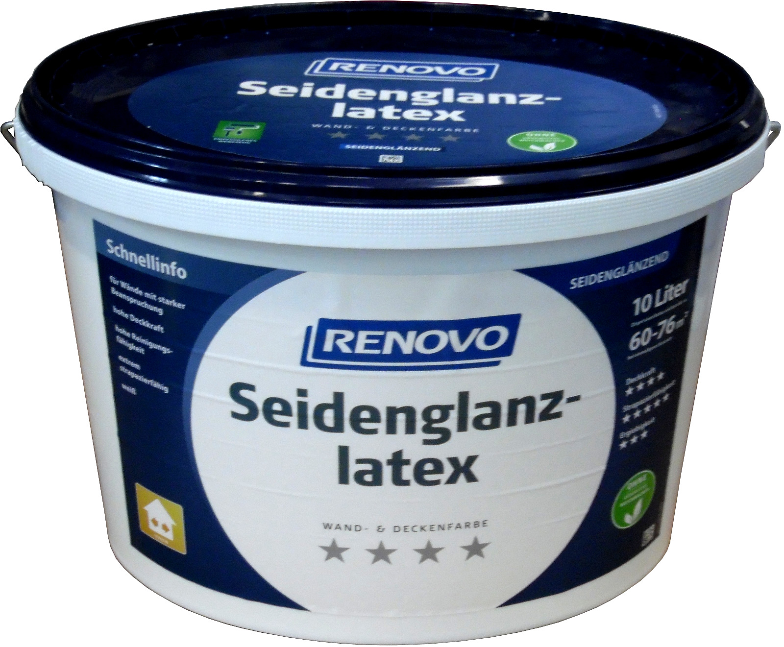 10L Renovo Seidenglanzlatex Weiß Seidenglänzend 10L Renovo Seidenglanzlatex Weiß Seidenglänzend
