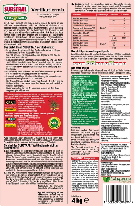 4 kg SUBSTRAL® Vertikutiermix 4 kg SUBSTRAL® Vertikutiermix