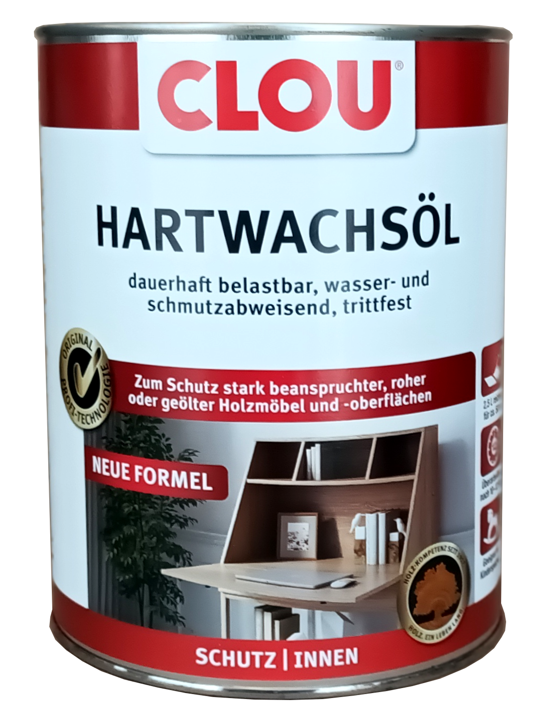 2,5L Clou Hartwachsöl farblos