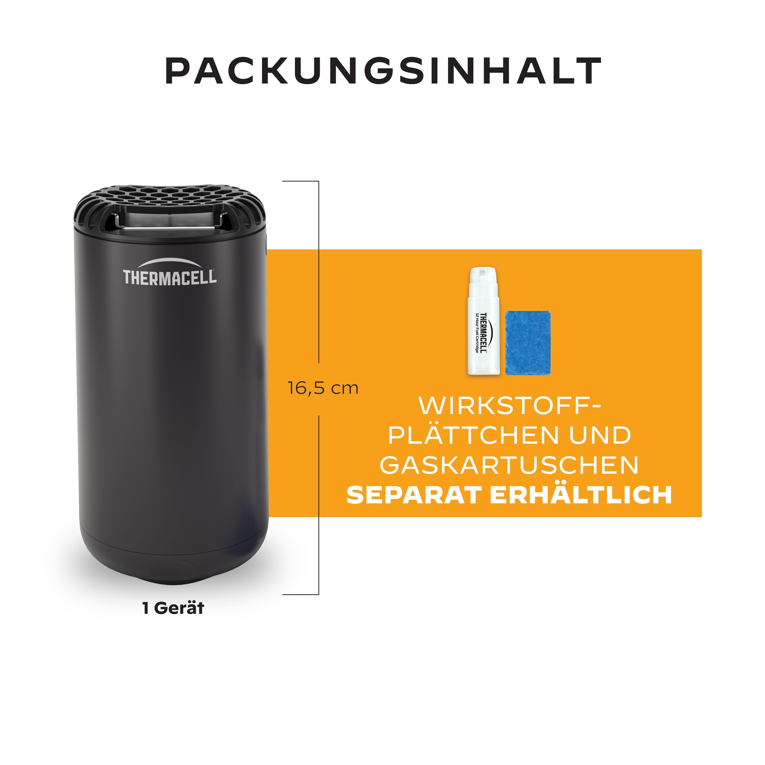 Thermacell Mückenabwehr Protect Graphit Gerät ohne Wirkstoff und Gaskartusche