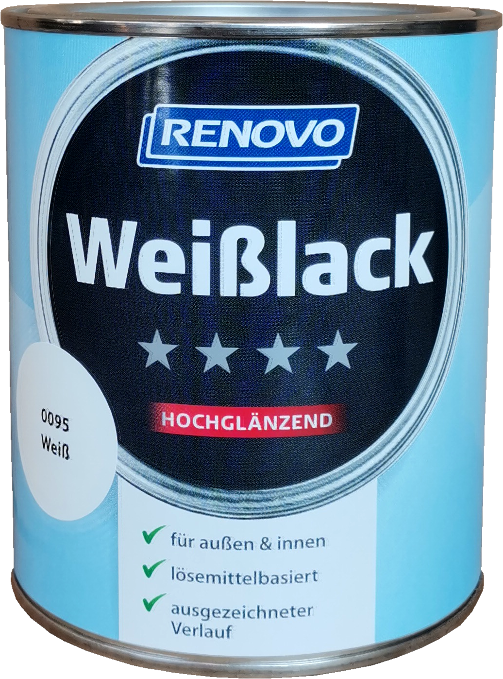 750ml Renovo Weisslack hochglänzend 750ml Renovo Weisslack hochglänzend
