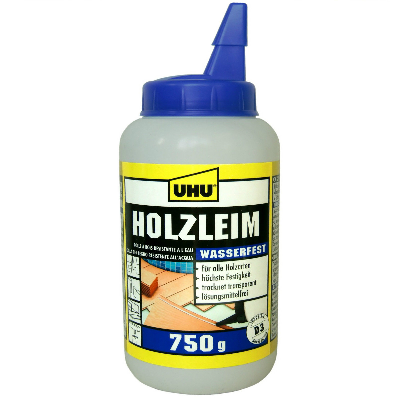 750g UHU Holzleim wasserfest D3 750g UHU Holzleim wasserfest D3