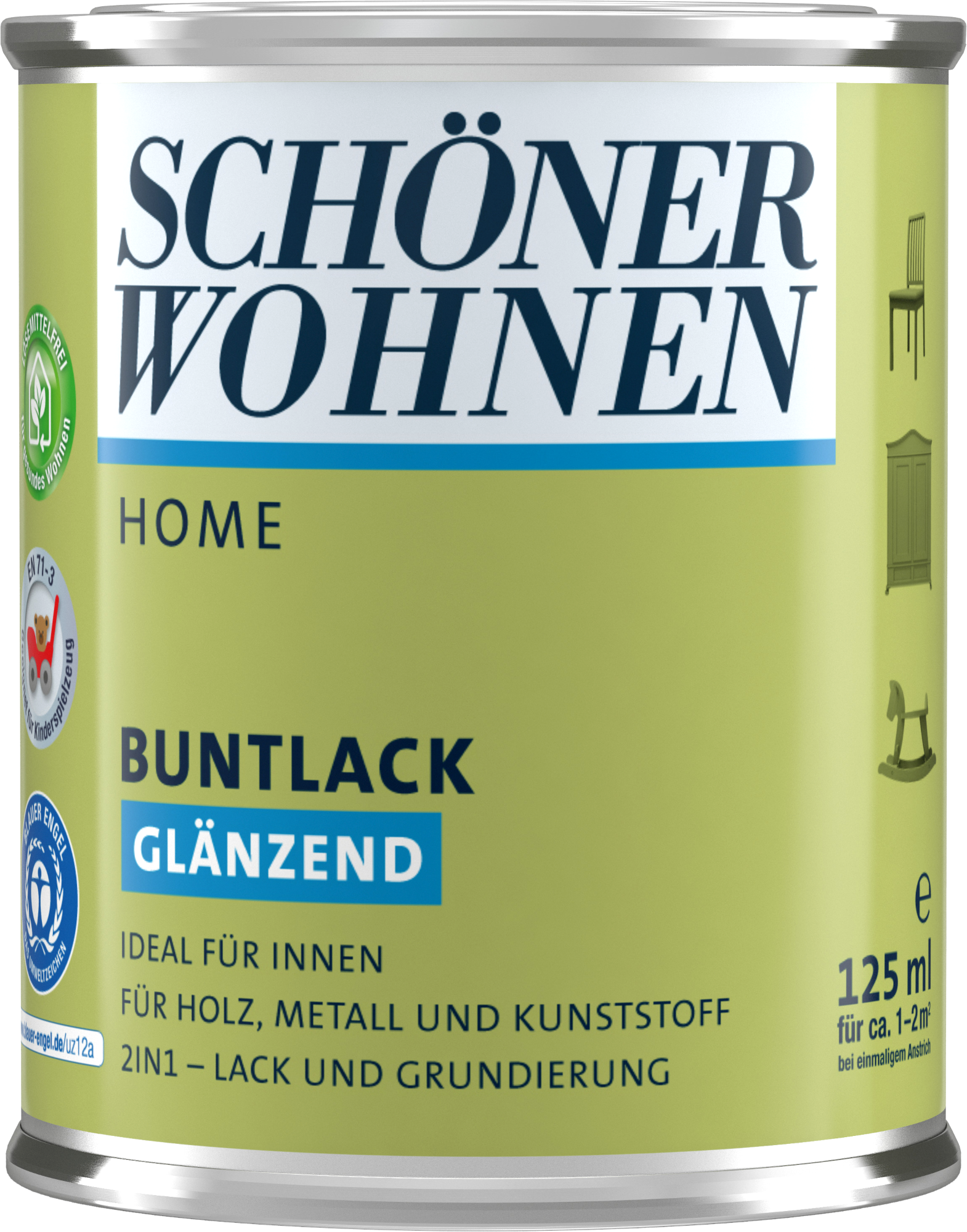125ml Schöner Wohnen Home Buntlack glänzend, 7594 Taupegrau 125ml Schöner Wohnen Home Buntlack glänzend, 7594 Taupegrau