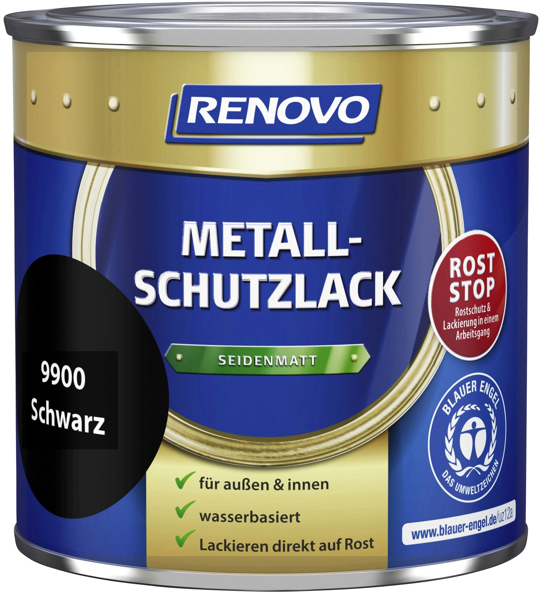 375ml Renovo Metallschutzlack sdm schwarz 9900 375ml Renovo Metallschutzlack sdm schwarz 9900