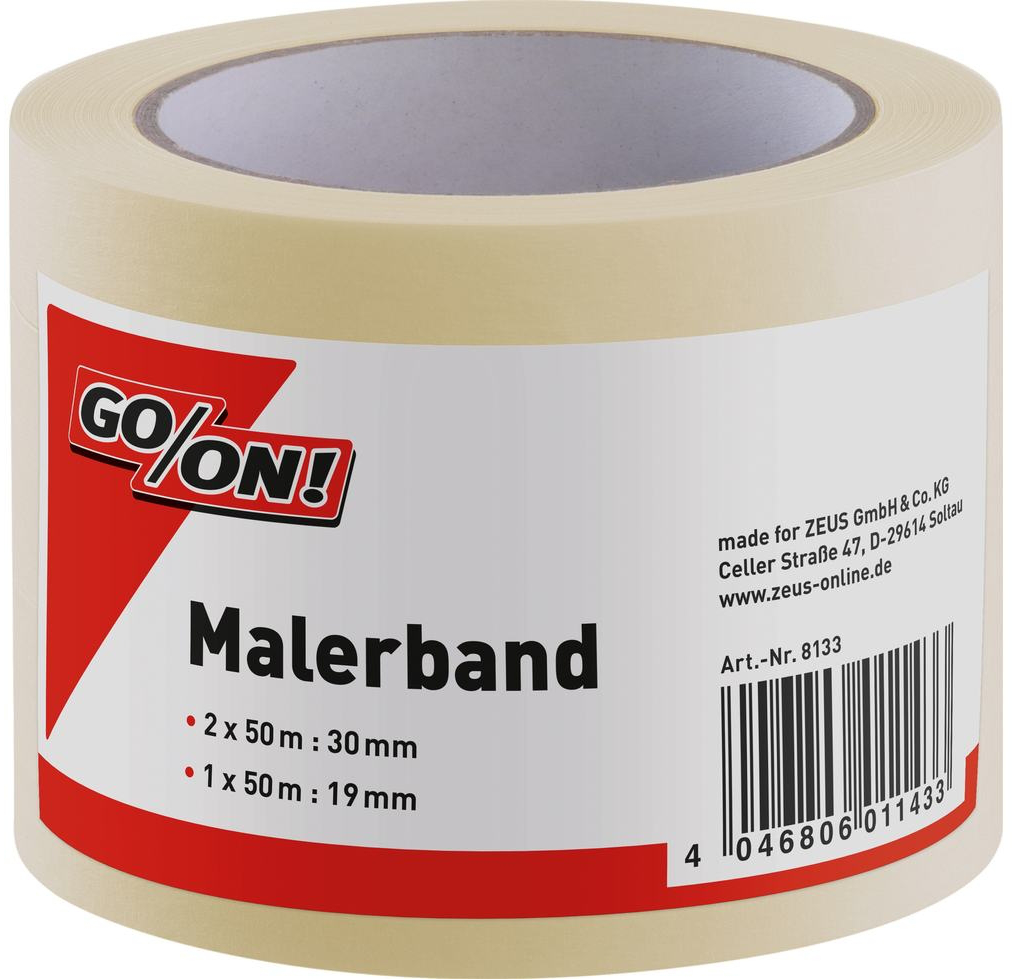 GO/ON Malerkrepp flach, 2x30mm, 1x19mm GO/ON Malerkrepp flach, 2x30mm, 1x19mm