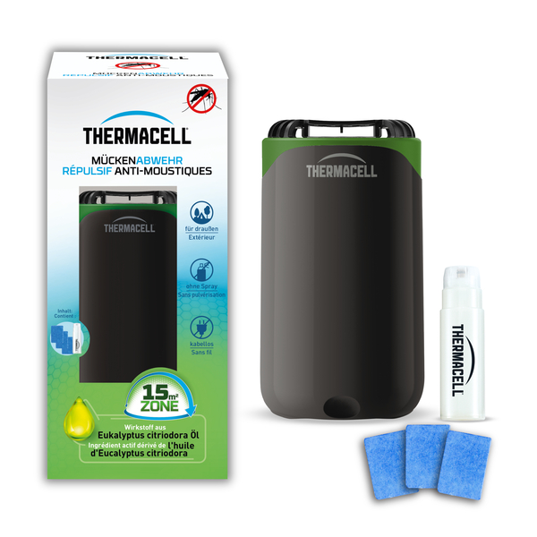 Thermacell Mückenabwehr Protect schwarz-grün Tischgerät Thermacell Mückenabwehr Protect schwarz-grün Tischgerät