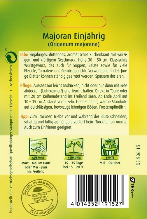 Majoran einjährig Majoran einjährig